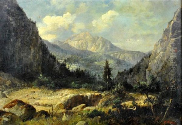 Landscape Oil Painting by Eduard Heinel