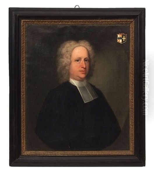 Portrait Of The Revd Stephen Norris (1678-1749) Oil Painting by John Theodore Heins Sr.