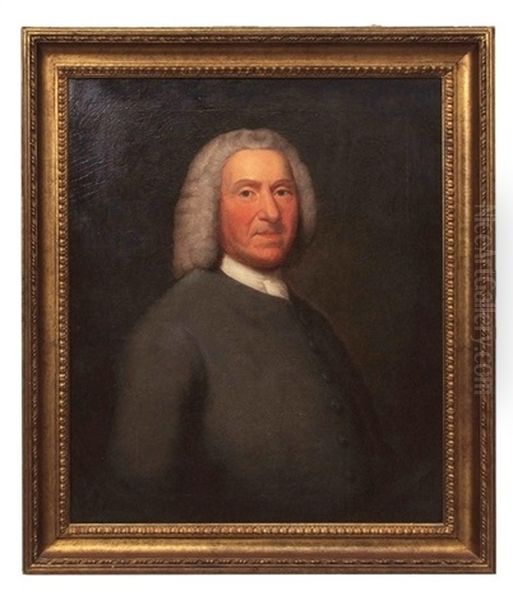 Portrait Probably Of Thomas Bardwell Oil Painting by John Theodore Heins