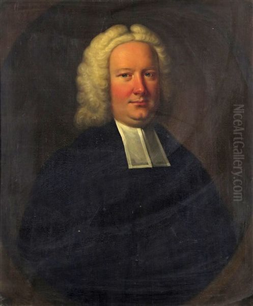 Portrait Of Rev Johnstone Oil Painting by John Theodore Heins