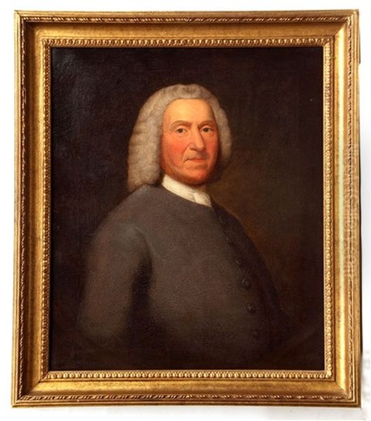 Portrait Probably Of Thomas Bardwell Oil Painting by John Theodore Heins