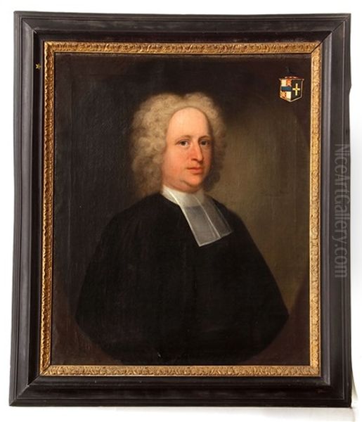 Portrait Of The Revd Stephen Norris Oil Painting by John Theodore Heins