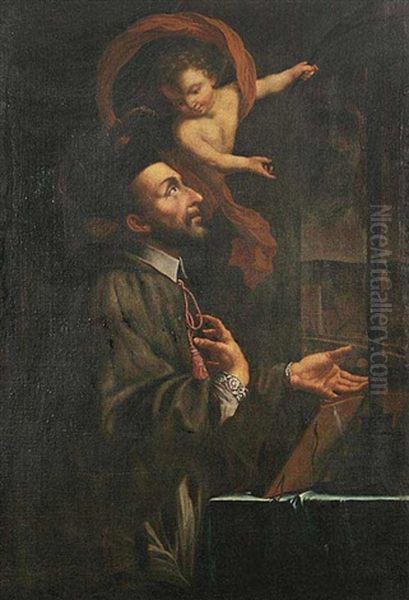 St. John Of Nepomuk Oil Painting by Jan Jiri Heinsch