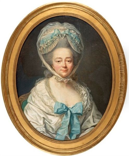 Portrait De Femme Oil Painting by Johann Ernst Heinsius