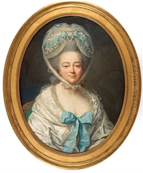 Portrait De Femme Oil Painting by Johann Ernst Heinsius