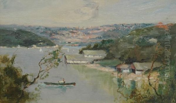 Mosman Bay Oil Painting by John D. Banks