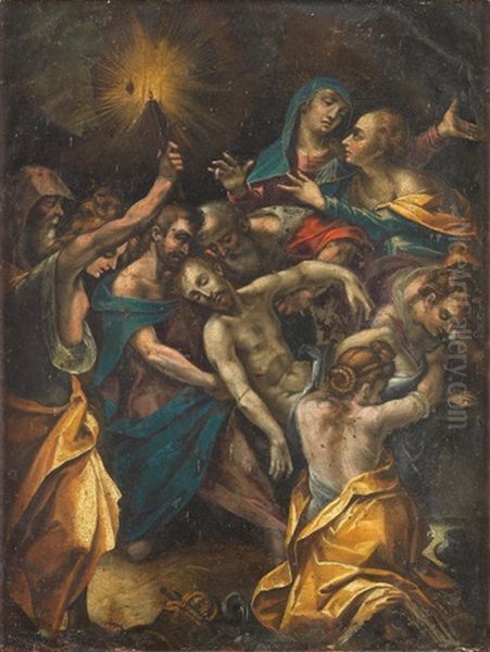 The Entombment Oil Painting by Joseph Heintz the Elder