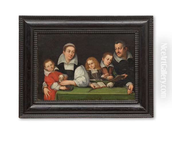 Selbstbildnis Mit Familie Oil Painting by Joseph Heintz the Elder