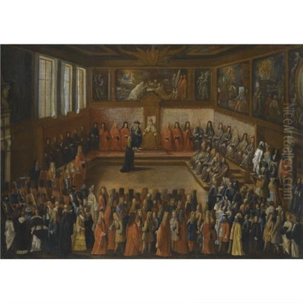 The Sala Del Collegio In The Doge's Palace Oil Painting by Joseph Heintz the Elder