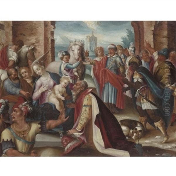 The Adoration Of The Magi Oil Painting by Joseph Heintz the Elder