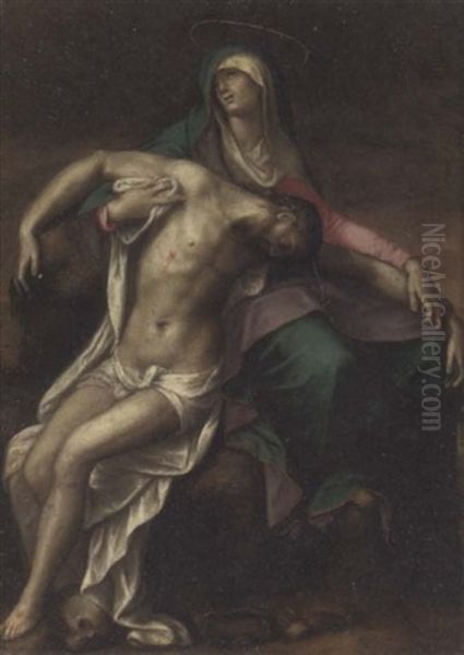 The Pieta Oil Painting by Joseph Heintz the Elder