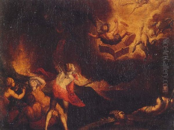 Fall Of Phaeton Oil Painting by Joseph Heintz the Elder