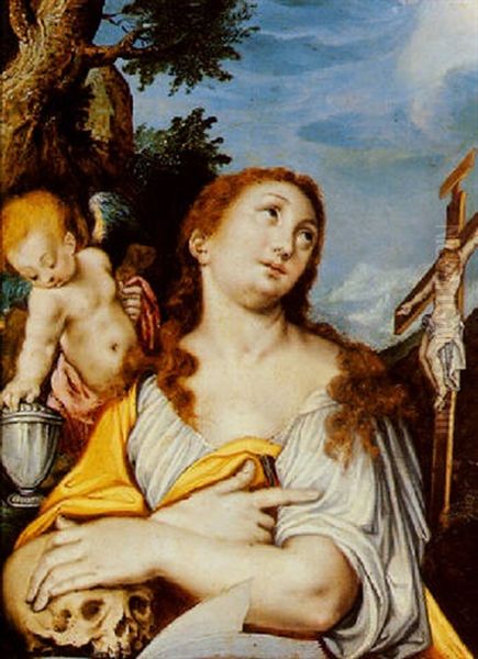 Mary Magdalen In Ecstacy Oil Painting by Joseph Heintz the Elder