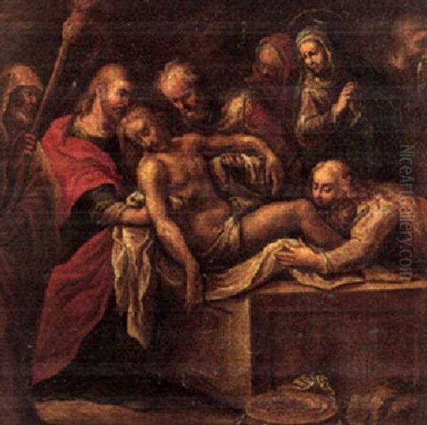 The Entombment Oil Painting by Joseph Heintz the Elder