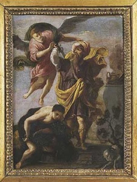 La Sacrifice D'isaac Oil Painting by Joseph Heintz the Younger