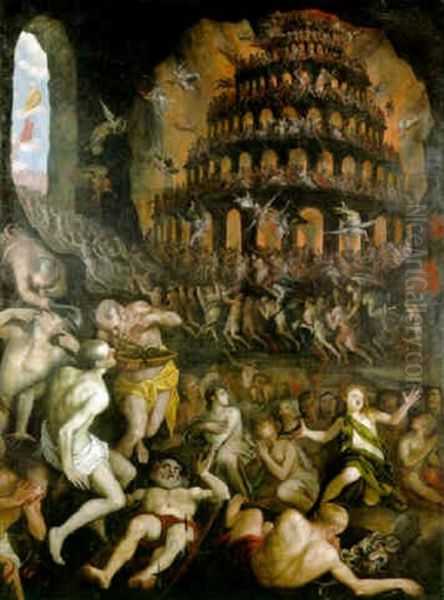 Purgatory Oil Painting by Joseph Heintz the Younger