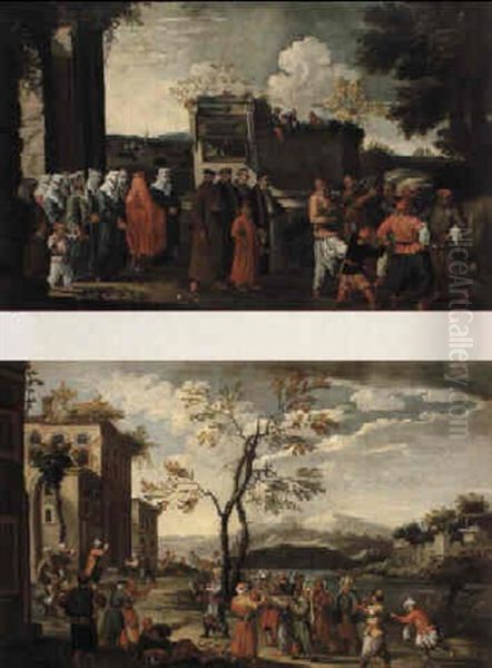 Scene Turchesche Oil Painting by Joseph Heintz the Younger