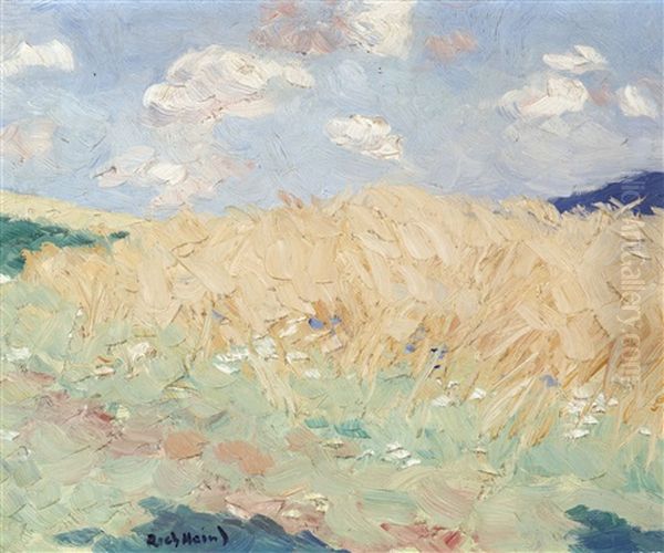 The Rye Field (1927) Oil Painting by Richard Heintz