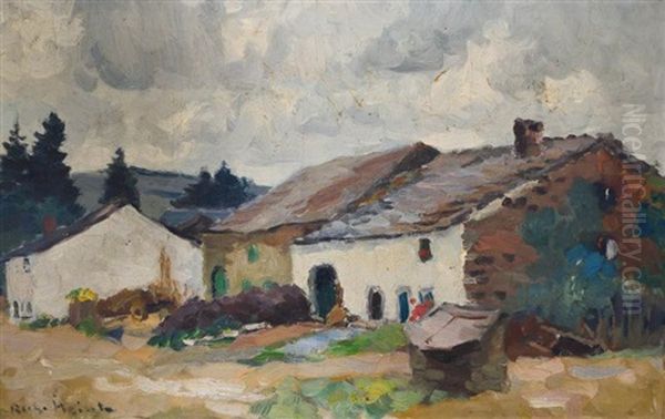 A Bra-sur-lienne Oil Painting by Richard Heintz