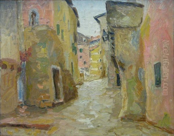 Rue Apres La Pluie Oil Painting by Richard Heintz