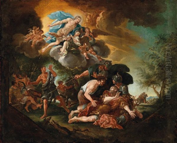 The Conversion Of Saul Oil Painting by Johann Heiss