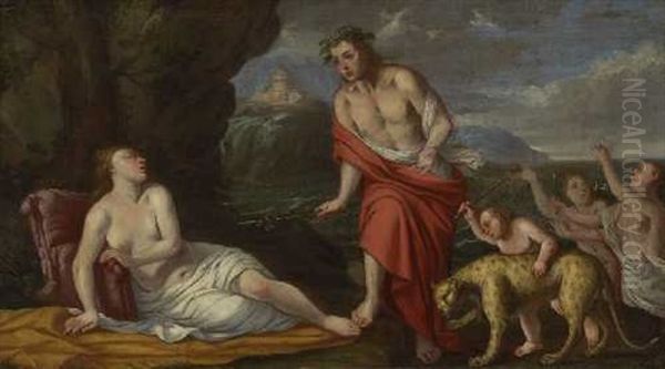 Bacchus Und Ariadne Oil Painting by Johann Heiss