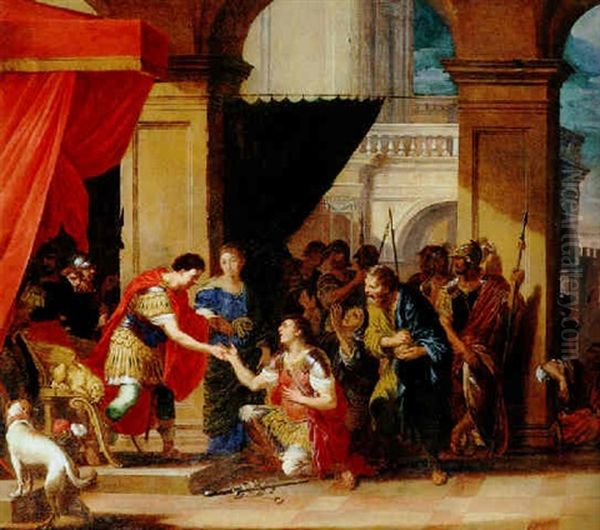 The Continence Of Scipio Oil Painting by Johann Heiss