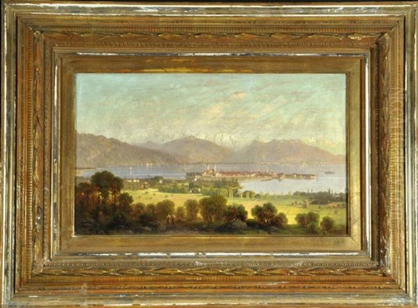 Blick Auf Lindau Im Bodensee Oil Painting by Paul Heitinger