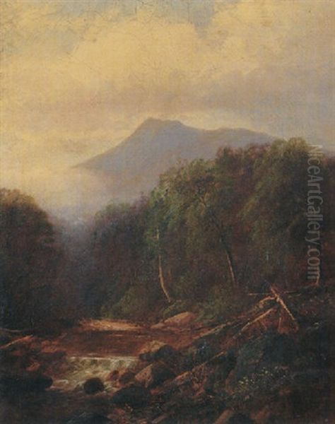 Landscape Oil Painting by Joseph Antonio Hekking