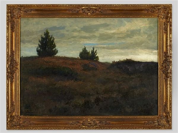 Heathlands Oil Painting by Alfred Hermann Helberger