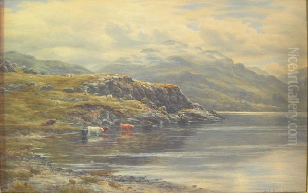 Inverglas Point, Loch Lomond Oil Painting by John James Bannatyne