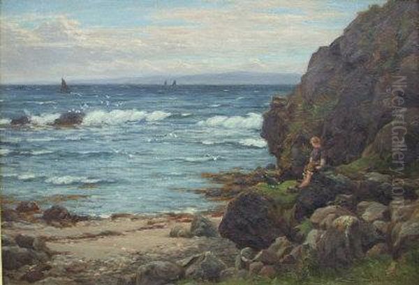 Looking Out To Sea. Oil Painting by John James Bannatyne