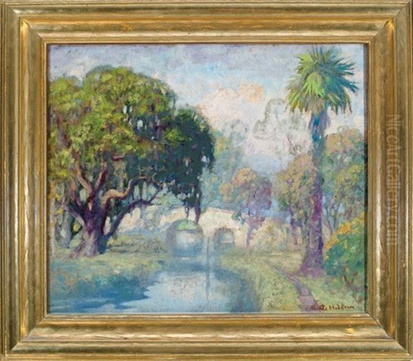 City Park, New Orleans Oil Painting by Knute Heldner