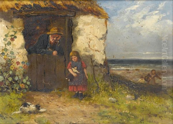 The Fisherman's Cottage Oil Painting by Alfred Banner