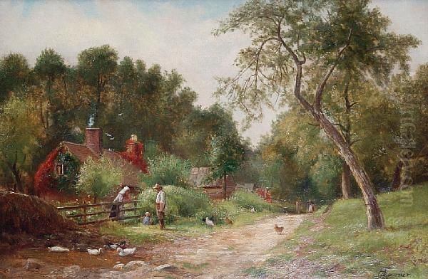 A Country Track, Arley-on-severn Oil Painting by Alfred Banner