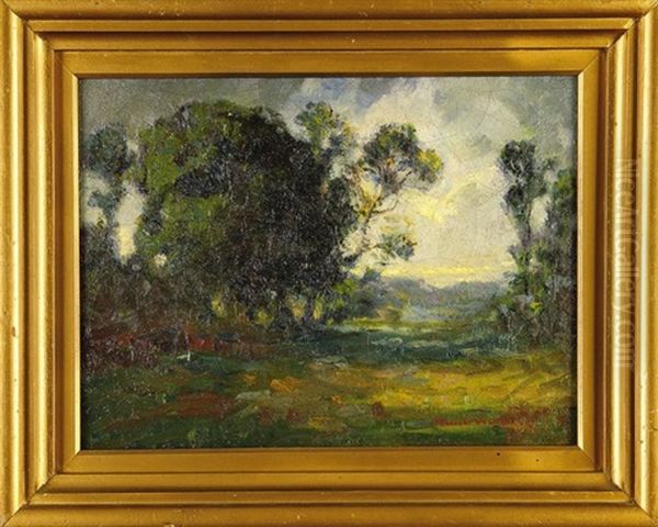 Summer Landscape Oil Painting by Knute Heldner