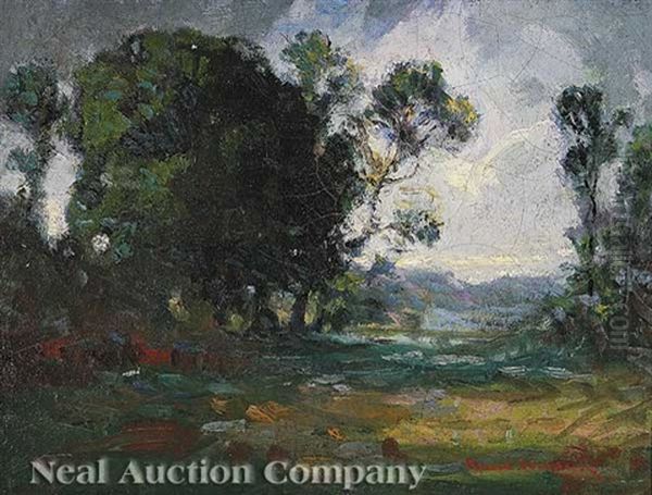 Summer Landscape Oil Painting by Knute Heldner