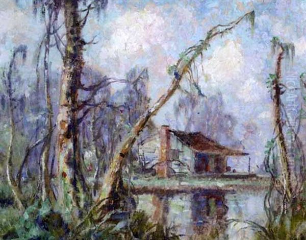 Cabin On The Bayou by Knute Heldner