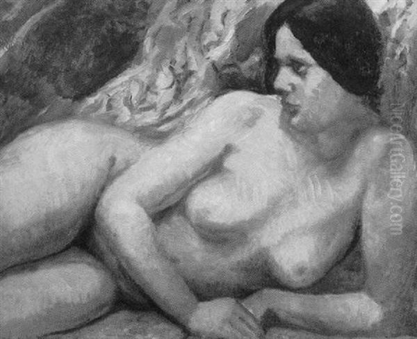 Reclining Nude by Knute Heldner