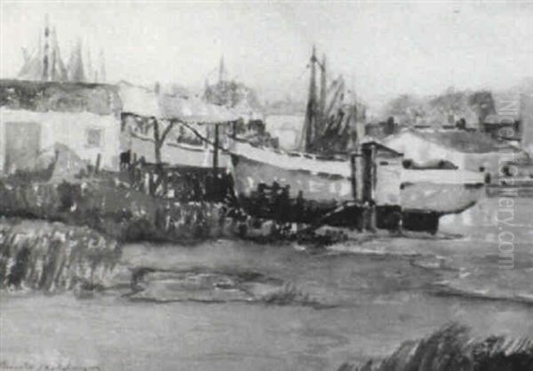 Shrimp Boats, St. Augustine, Florida by Knute Heldner