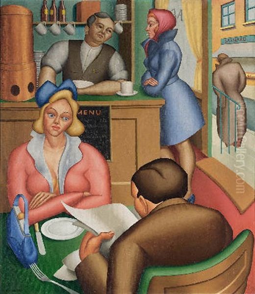 Cafe Scene by Johan Van Hell