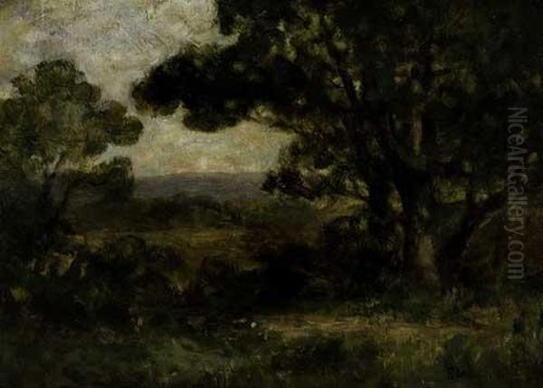 Untitled (pastoral Landscape) Oil Painting by Edward Mitchell Bannister