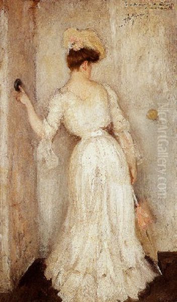 La Visite Oil Painting by Paul Cesar Helleu