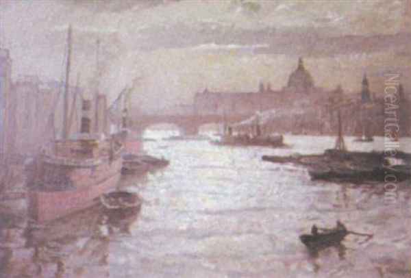 Ansicht Von Venedig Oil Painting by Rudolf Hellwag