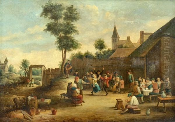 Dorffest Oil Painting by Matheus van Helmont