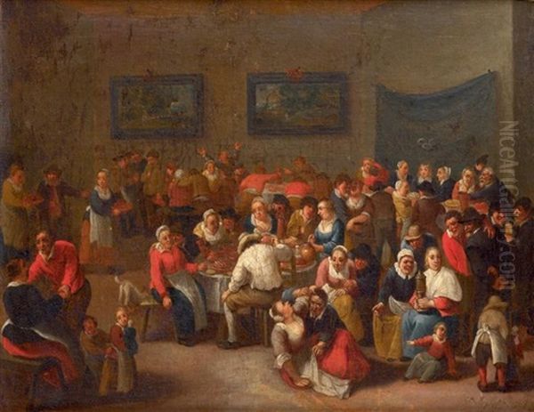 Le Banquet De Noce Oil Painting by Matheus van Helmont