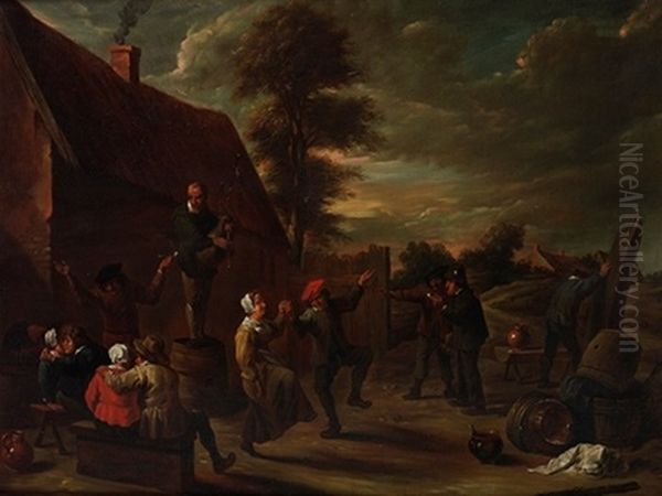 Escena Aldeana Oil Painting by Zeger Jacob Van Helmont