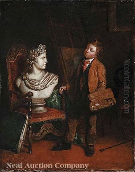 The Aspiring Artist Oil Painting by William Helmsley