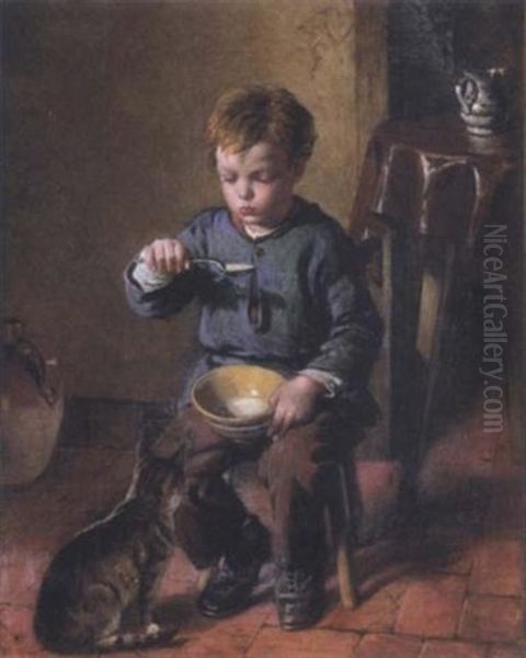 Porridge Oil Painting by William Helmsley