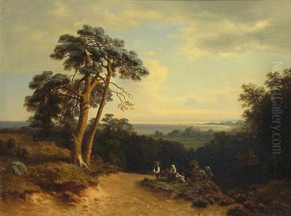 Kustenlandschaft An Der Ostsee Oil Painting by Samuel Helmstadt